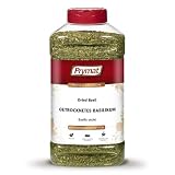 Prymat Getrocknetes Basilikum 230g – Fein geschnittenes, aromatisches Kraut zum Würzen von Pasta, Pizza, Saucen, Salaten, Fleisch, Fisch & Gemüse – ideal für mediterrane Küche – luftdicht verpackt