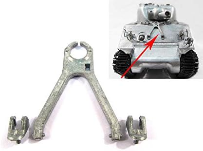 1/16 Sherman Metal Main Gun Travel Lock for 1:16 Mato Metal 1230 USA Sherman M4A3(75) W RC Tank image 2