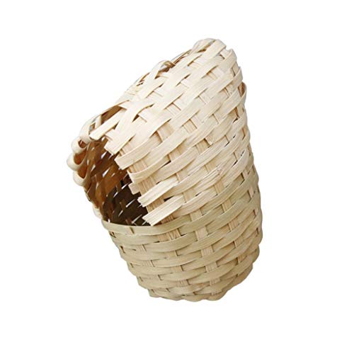 Nichoir en paille naturelle tissée pour oiseaux sauvages de 13 cm