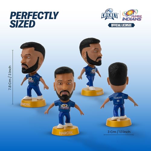 Image of Action Figure, 3 Inch Hardik Pandya | IPL Edition, 360 Rotatable Head, For Fans & Collectors