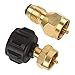 X Home 1 LB Refill Adapter Set Universal 1 Pound Propane Disposable Cylinder Bottle for QCC1/POL LP Gas Tank- 100% Solid Brass