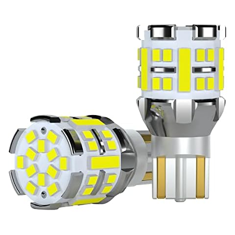 AGLINT W16W T15 LED Bulbs Reverse Lights CANBUS Error Free 921 912 955 902 Extremely Bright 42SMD 12V 24V for Car Back Up Reverse Light White 2Pcs Cover