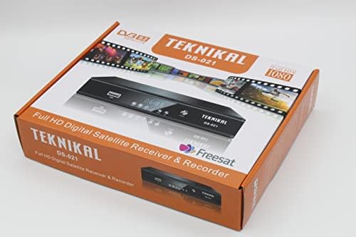 TEKNIKAL Full HD Satellite Receiver Set Top Box + Recorder + Tuner, Use SKY Dish to receive Free TV Channels