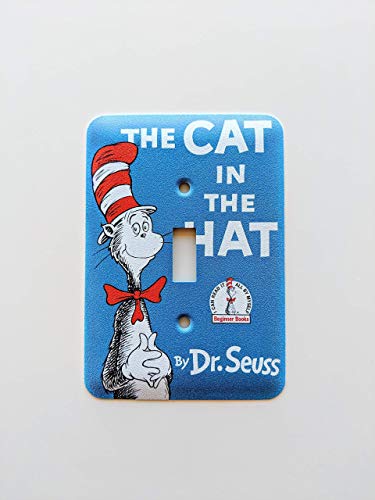 The Cat In The Hat Light Switch Cover Light Switch Plate Dr Seuss Nursery Dr Seuss Decor #TOP1