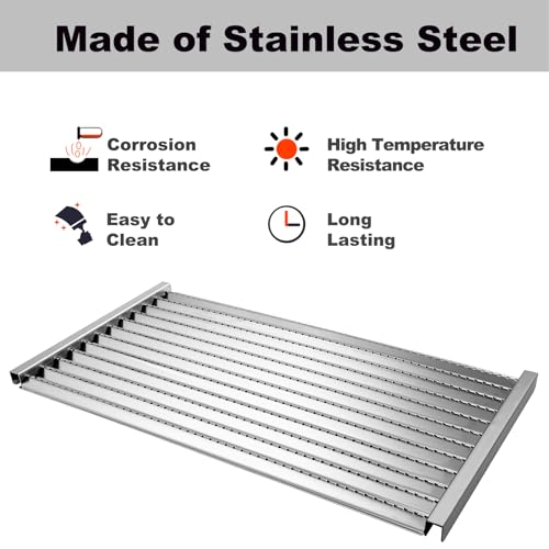G362-2100-W1 Grill Emitter Plates Replacement Parts for Charbroil Commercial Signature 2 Burner Grill Emitters 463642316 463644220 466642316 463675016 463632520 Stainless Steel Emitter Plate