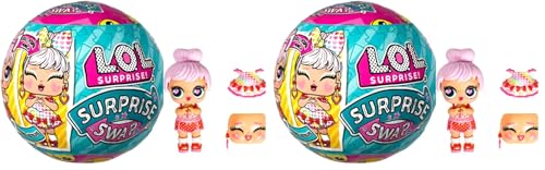 L.O.L. Surprise! Surprise Swap Tots - 1 Muñeca Coleccionable de un Surtido de 9 con Expresión Extra y 2 Looks en Uno - Sorpresa al Abrir la Caja - Optimo para Niñas y Niños Mayores de 3 Años