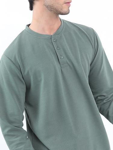 Image of KETCH Men's Polyester Slim Stright Fit Full Sleeve T-Shirt