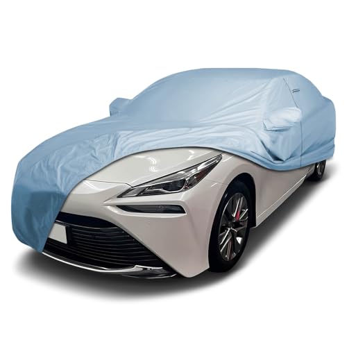 Image of iCarCover Premium Car Cover for 2016-2026 Toyota Mirai Heavy Duty Waterproof All-Weather Automobiles Custom Fit Indoor Outdoor UV Snow Protection Covers with Straps and Bag