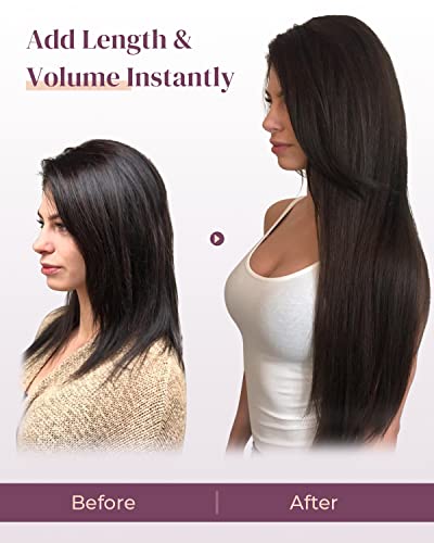 6Pcs Clip In Hair Extensions, Lonai 24" Long Straight Synthetic Clip On Hairpiece For Women Natural Ash Blonde #TOP5