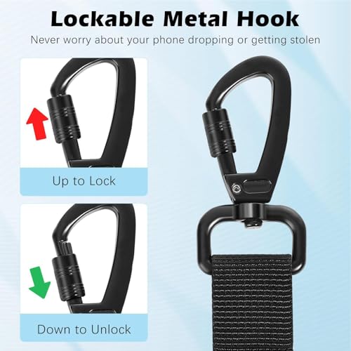 Cordon de téléphone portable rétractable idéal pour le ski et les sorties escalade - 4