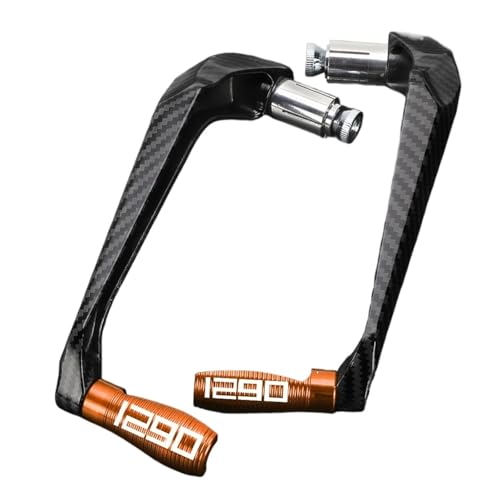 Lever guard orange et protège-main moto 1290 Super Duke R 2023