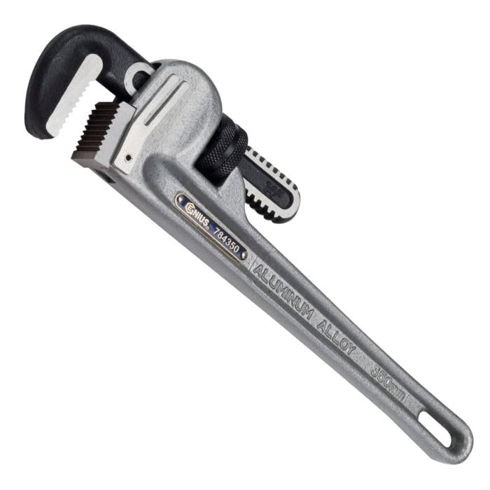 Genius Tools Aluminum Pipe Wrench, 1220mmL - 785220