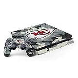 Skinit Decal Gaming Skin Compatible with PS4 Slim Bundle - Officially Licensed NFL Kansas City Chiefs Camo Design