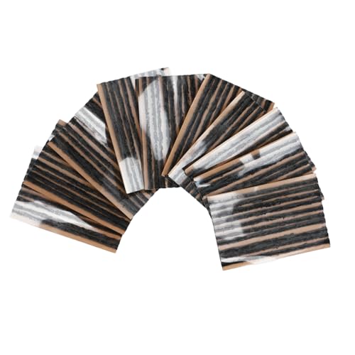 Image of Aramox Rubber Tire Plug, 100pcs, 100x3mm, Tubeless Tyre Sealing Strip for Car Motorcycle