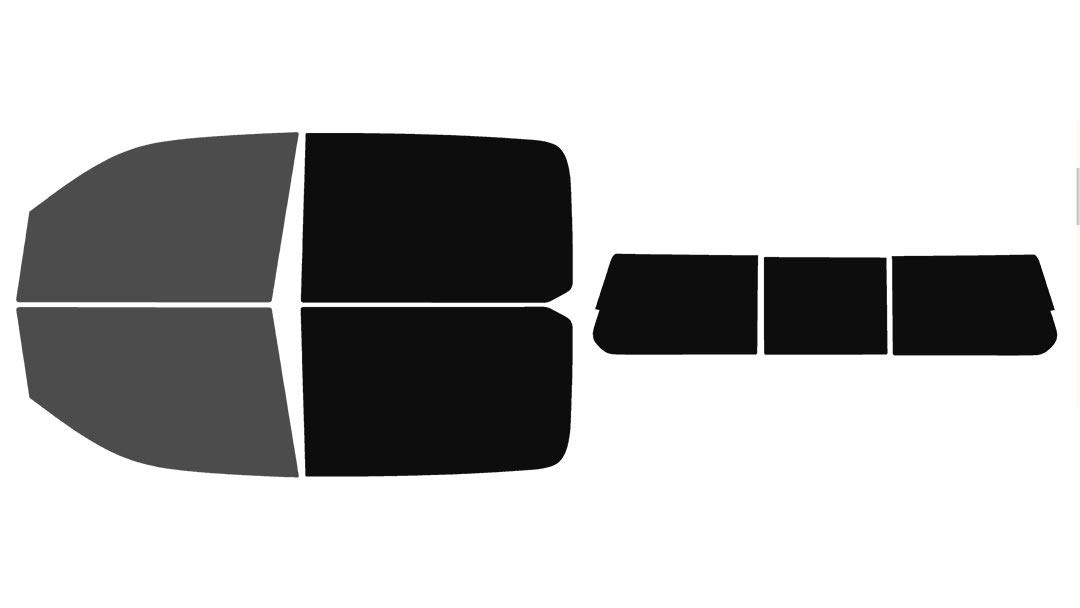 The Tint Effect Precut Window Tint Kit Compatible with Ram 1500 Crew Cab Truck (2019-2026) 5th Generation (30% Front / 5% Rear / 3 piece Rear Windshield) Automotive Film