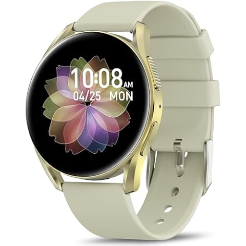 BRIBEJAT Smart Watch for Women Make/Answer Call, HD 1.27'' Zinc Alloy Case Smartwatch, Waterproof Fitness Tracker Pedometer SpO2/Heart Rate/Sleep Monitor, Compatible with iPhone Android Phone Cover