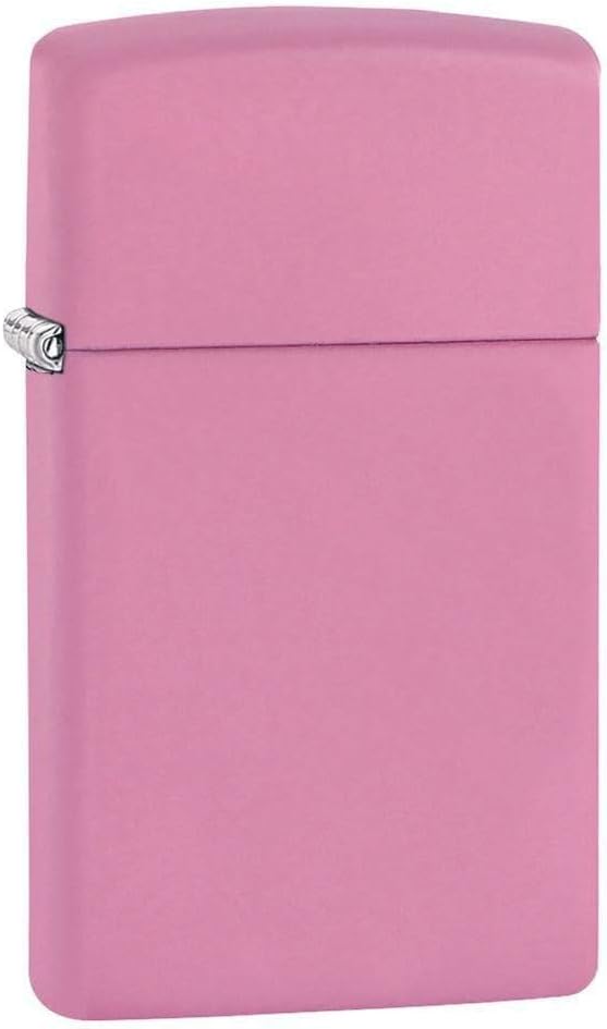 Zippo Slim Pink Matte Pocket Lighter