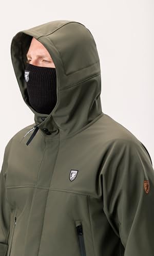 Manteau softshell 8000 mm PGWEAR veste imperméable avec masque - 3