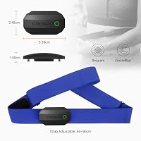 COOSPO H808S Brustgurt Pulsmesser ANT+/Bluetooth, Premium Herzfrequenzmesser Pulsgurt Sensor HRM-Messung Pulsgurt IP67 Wasserdichter, Kompatibel mit Polar, Elite HRV, Wahoo, Garmin, Zwift, Strava – Ansicht 5