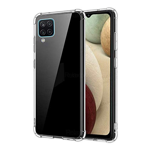 Capa Antishock Reforçada Nas Bordas Samsung A12 Tela 6.5 + 01 Película De Vidro 9D Cobre 100% Tela,
