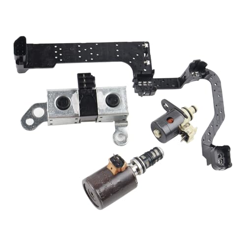 SAOKNCE 4-Speed Shift/EPC/TCC Transmission Shift Solenoid Kit w/Wire Harness Compatible with 2005-2008 Ford E150 E250 E350 F150 Lincoln Town Car Mercury Grand Marquis Replace# 4R70W 4R75W