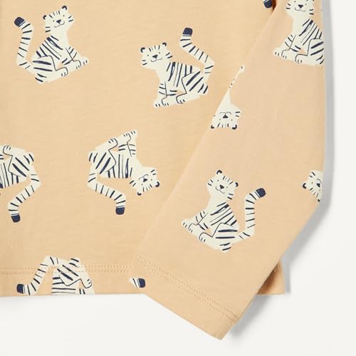 Image of Amazon Essentials Babies, Toddlers and Girls' Long Sleeve Cotton T-Shirts, Pack of 3