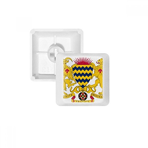 Keycaps PBT Tchad Emblème blanc pour clavier mécanique sans lettrage