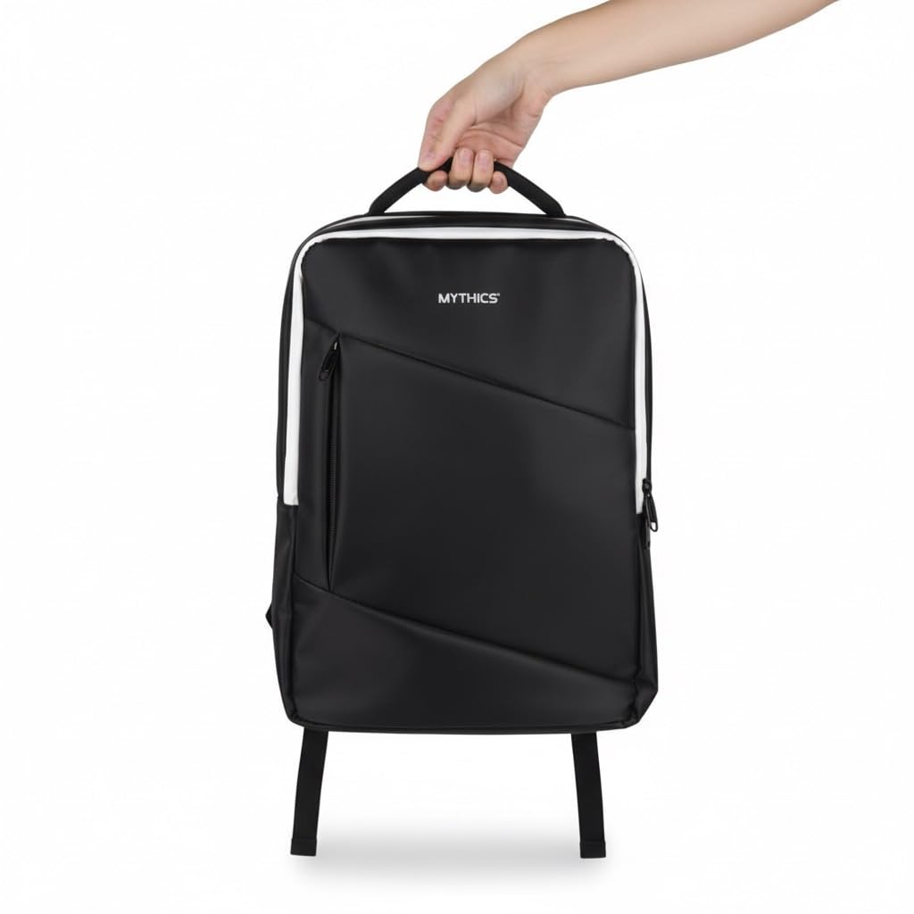 Konix Mythics Titan Mochila para Almacenamiento y Transporte de Consola y Accesorios PS5 - Volumen 16 l - 30 x 10 x 47 cm - Negro y Blanco