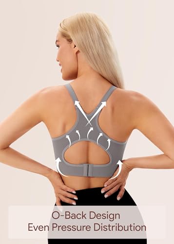 Image of Angelhood Nursing Bras for Breastfeeding, Criss-Cross Back Nursing Sports Bra, Low Impac Support Yoga Maternity Bras