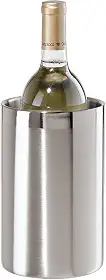OGGI Refrigerador de vinho de parede dupla de aço inoxidável - resfriador de vinho de mesa isolado para vinho branco e champanhe, serve na maioria das garrafas de tamanho padrão