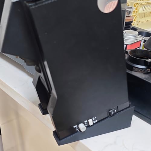 Kivivaka Molinillo de café de la serie MMG con base inclinable, soporte inclinado de 15 grados, estabilidad y ergonomía mejoradas, construcción, fácil instalación, color negro