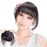 Fashion False Bang Black Neat Fringe Hairpiece Clip in Hair Extensions Accessories