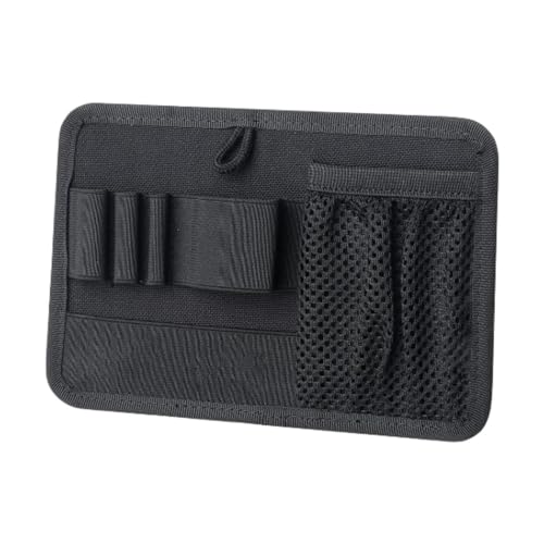 Gralara Organizador Tablero con Panel Divisor Y Malla Expandible Inserto Elástico Portátil para Herramientas Accesorio Antideslizante de Tela Oxford, Negro