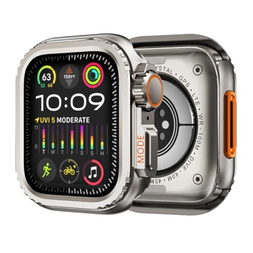 Funda de metal para Apple Watch S10 46mm y Series 9 de aluminio protector 4
