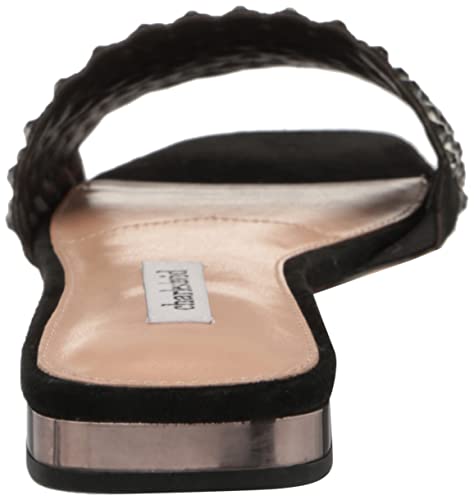 Charles David Women's Sparkle Flat Sandal, Black, 9 #TOP2