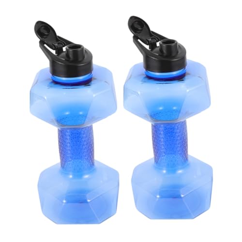 Bouteille d'eau de fitness haltères Milisten bleu 1500 ML contre le manque de place
