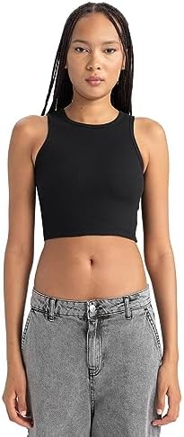 DeFacto Kadın tişörtü, Siyah, L - Görsel 1