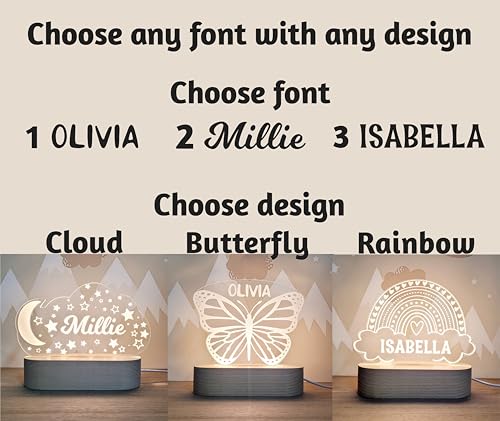 Lámpara personalizada para bebé con luz nocturna miniatura 2
