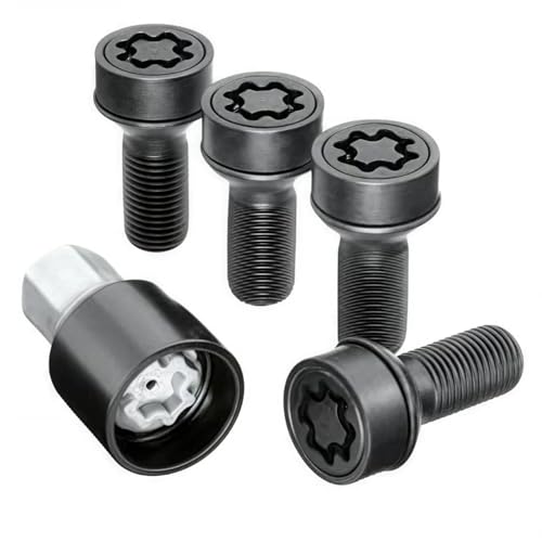 Tornillos de rueda para Benz A0019901607 en juego de 5 pernos hexagonales para cubo de coche