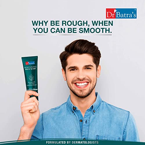 Image of Dr Batra's Moisturizing Facewash, Enriched with Aloe Vera, Face Wash for Balanced & Supple skin, Protection from impurities, Suitable for adults (100g)