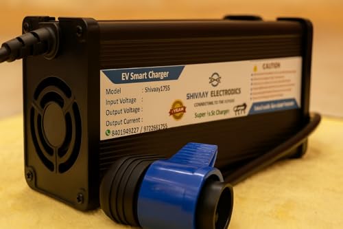 Image of Alpha 72v 10amp Charger with chagori Connector Suitable for Okinawa Paise pro /Plus | 06+10 Months Warranty