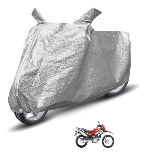 Image of Auto Hub Waterproof Bike Cover Compatible with Hero Impulse Dustproof, UV Protection Two Wheeler Bike Impulse Cover - Metallic Silver