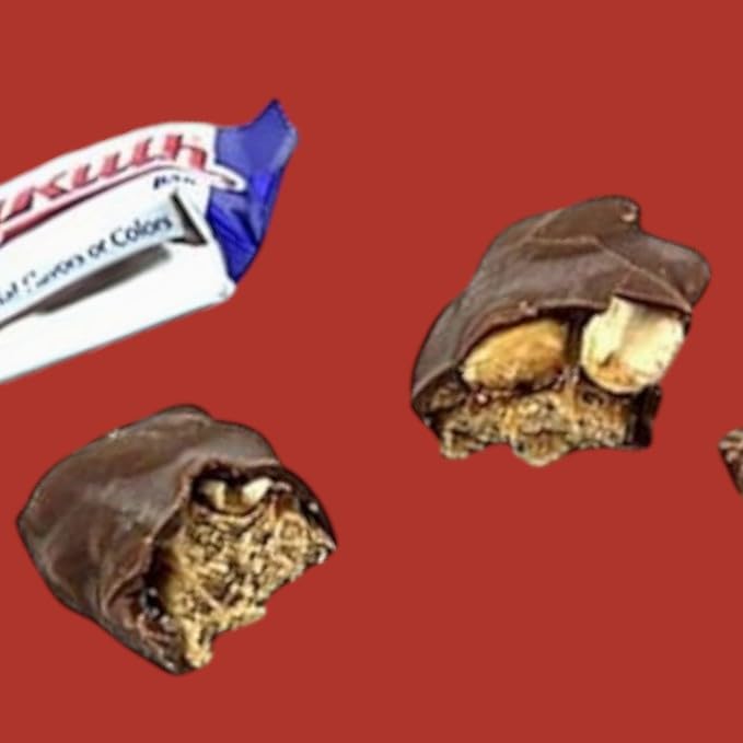 Babie Mini Candy Bars -2 lbs UnWrapped Mini Candy Bars Bulk Bag - Perfect for Parties, Office Snacks, and Gifting - Delicious Chocolate, Caramel, and Peanuts(32 oz)