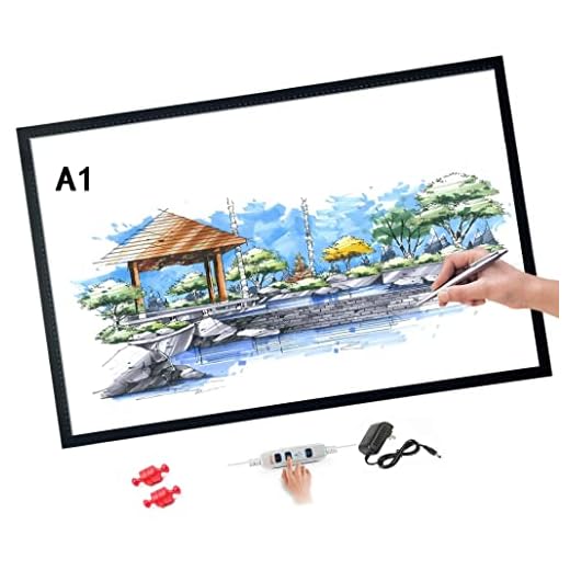 lqiflvc Ultra-Thin Portable Tracer USB LED Artcraft Tracing Pad a1 Light Box dimmable Brightness for 5D DIY Diamond Painting Artists Drawing Sketching Animation