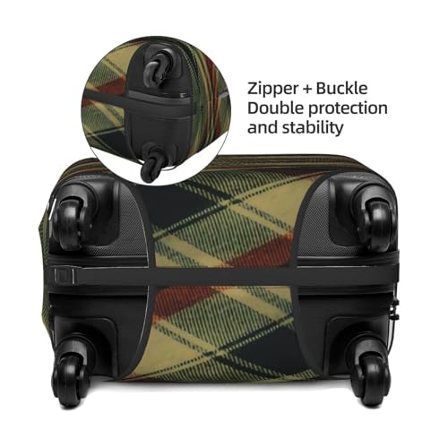 Old-Wall- Luggage Cover, Protective Washable Suitcase Cover - Travel Fashion Elastic Suitcase Protector Large4