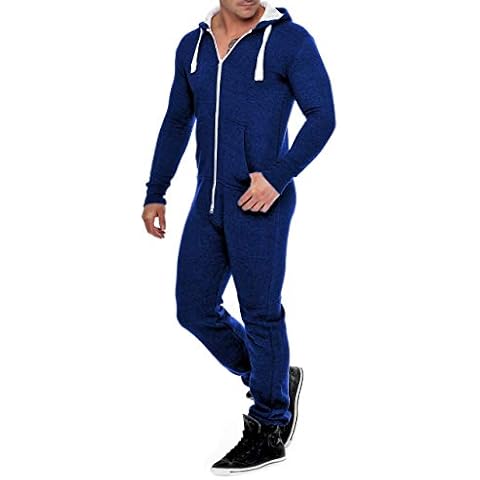 WowFab Men's Comfortable Fleece Jumpsuit Cover