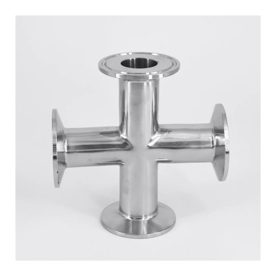 3/4" 19mm Pipe OD x 1.5" Tri Clamp Cross 4 Ways Splitter SUS 304 Stainless Fitting Homebrew Beer Wine
