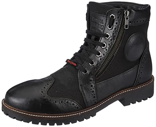 Image of Royal Enfield Military Vibe Boots Brown & Navy
