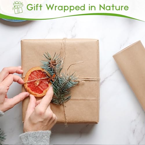 Euqvunn Papier Kraft, Naturel Recyclable, Rouleau 30cm x 35m, 75g/㎡ Résistant à la Déchirure, Papier Cadeau pour Emballage, Craft pour Remplissage de Vide et Emballage de Colis – vue 7