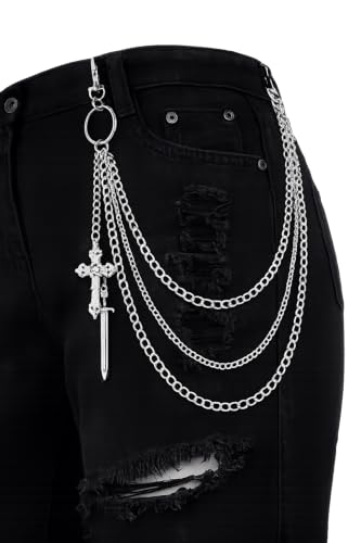 ENTAN Silver Multi-Layer Jeans Chain - Image 3